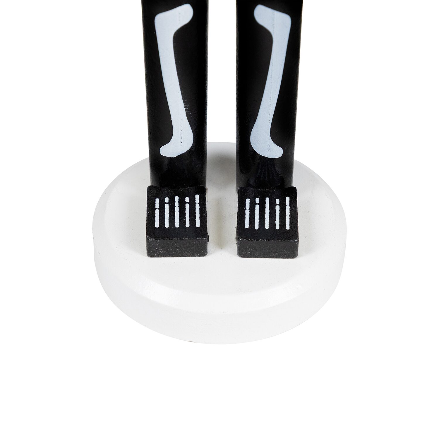 Northlight 14in Black And White Skeleton Wood Nutcracker