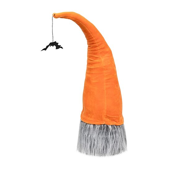 Northlight 19.75in Orange And Gray Boo Standing Gnome
