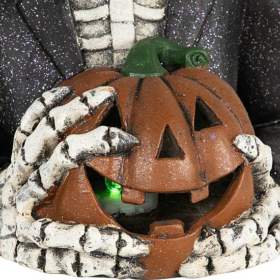 Northlight 23.5in Led Skeleton With Jack-O-Lantern Tabletop Decor