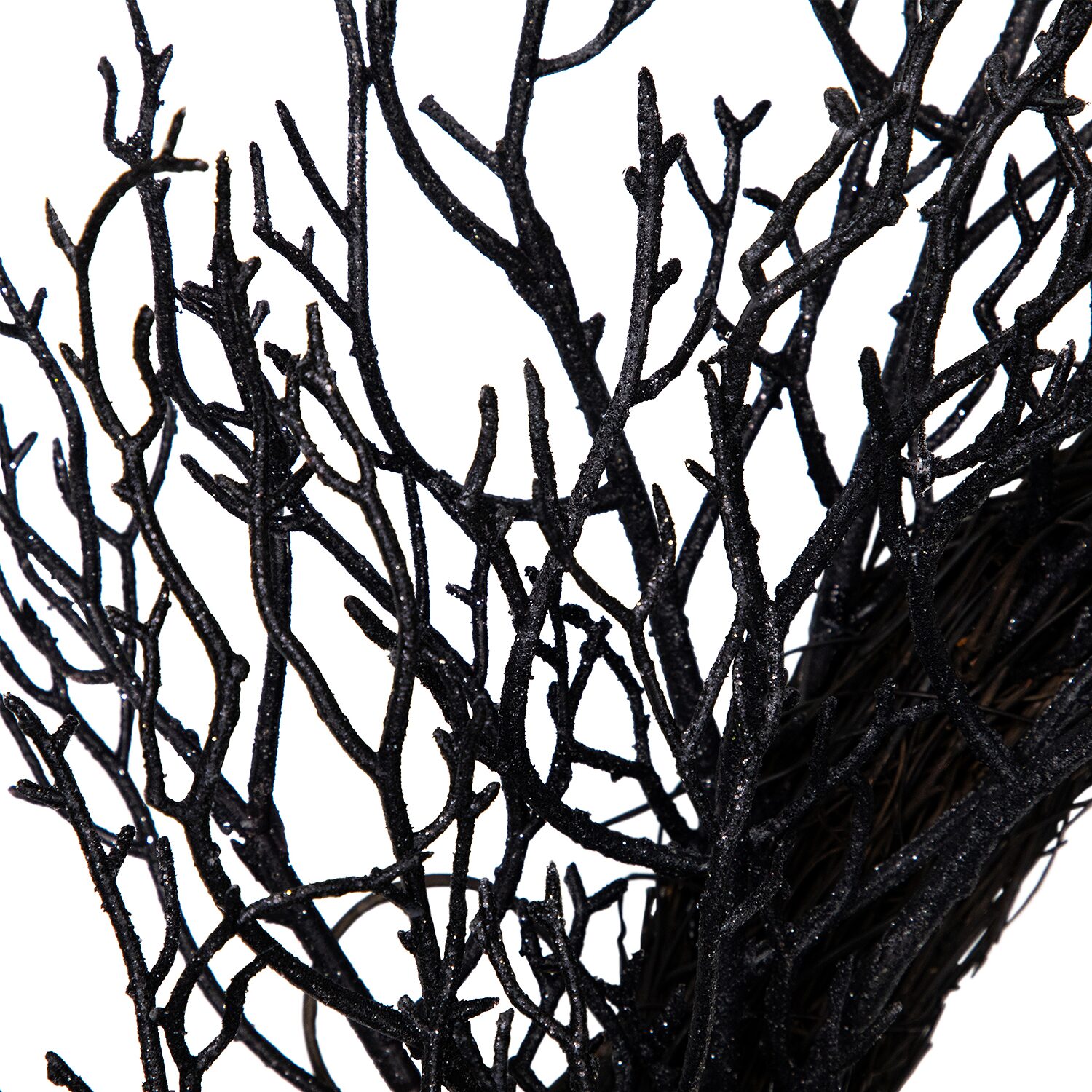 Northlight 24in Black Articial Wreath