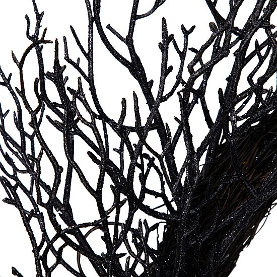 Northlight 24in Black Articial Wreath