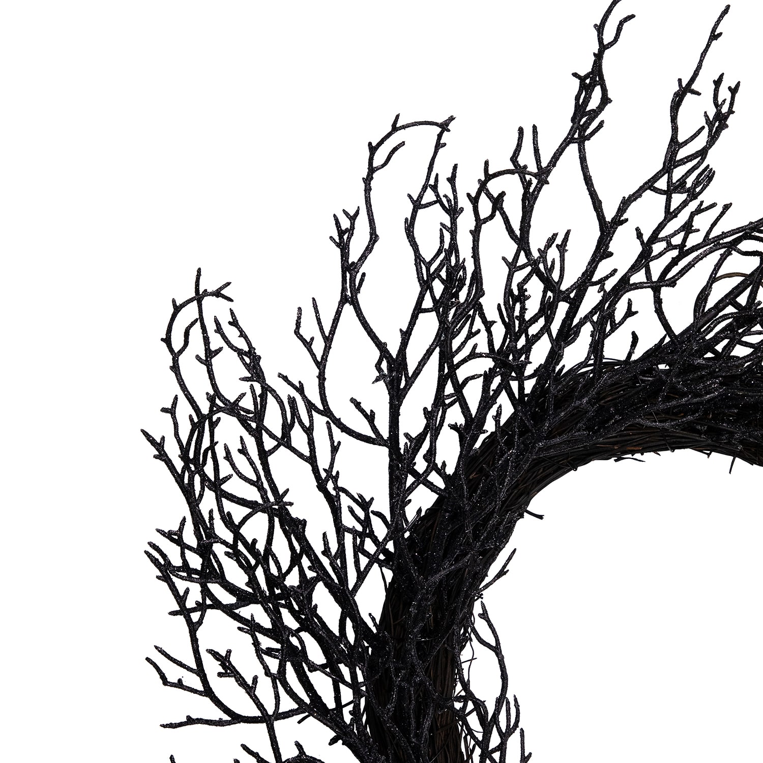 Northlight 24in Black Articial Wreath