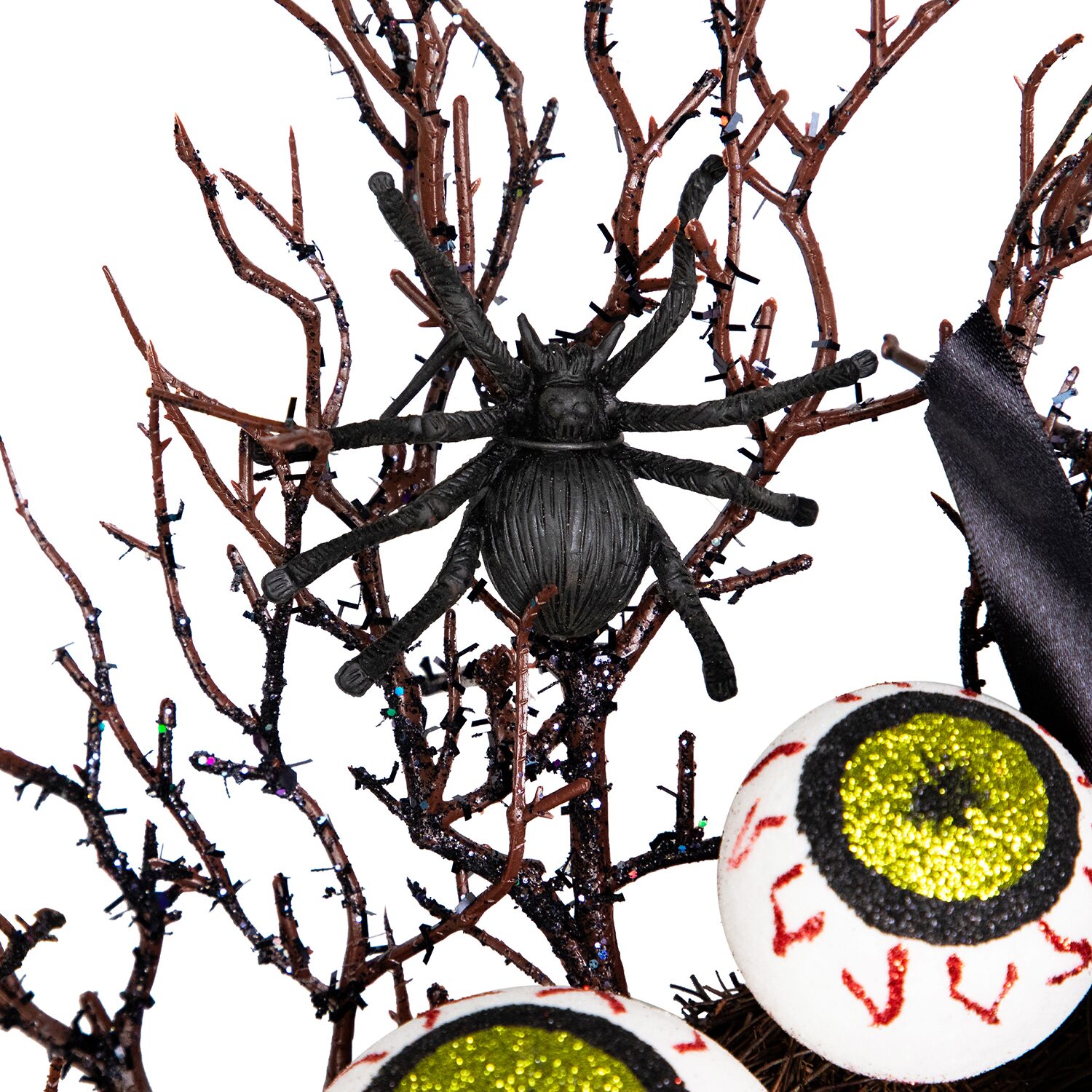 Northlight 24in Eyeballs And Spiders Twig Wreath