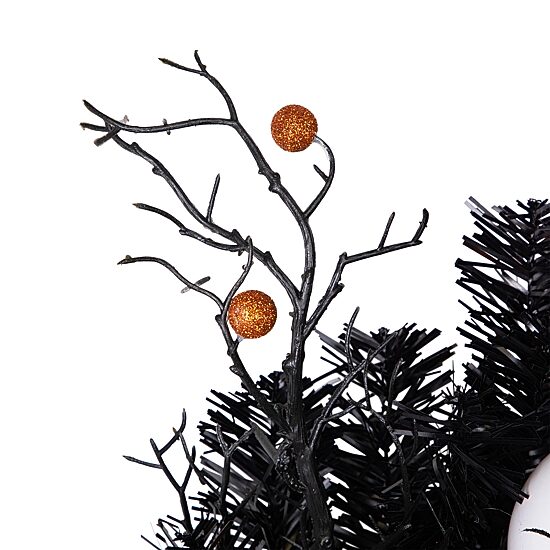 Northlight 24in Orange Ornaments And Ghost Wreath