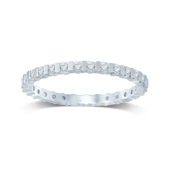 1/2 CT.T.W. Natural Diamond 14K Yellow Gold Eternity Band