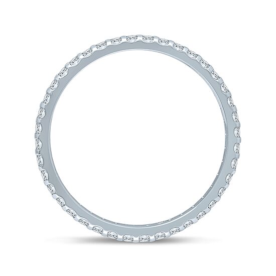 1/2 CT.T.W. Natural Diamond 14K White Gold Eternity Band