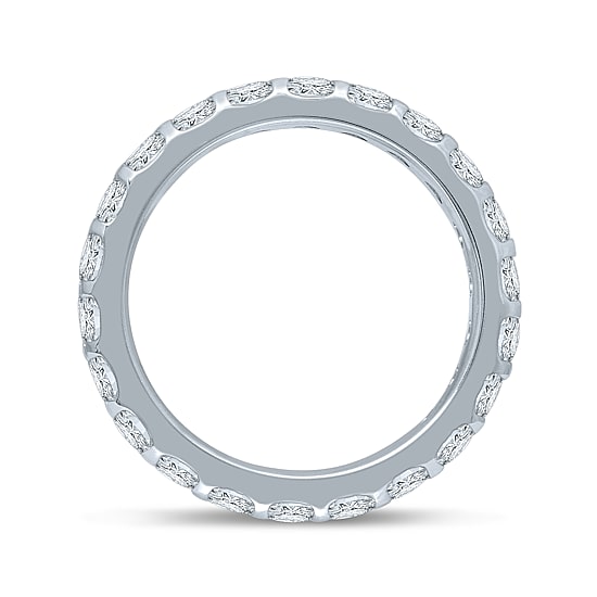 2 CT.T.W. Natural Diamond 14K White Gold Eternity Band