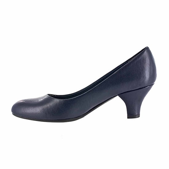 Easy Street Fabulous Womens Round Cone Heel Pumps