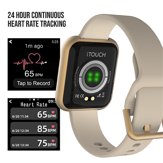 Itouch Air 3 Unisex Adult Black Smart Watch 500006b-4-51-G02