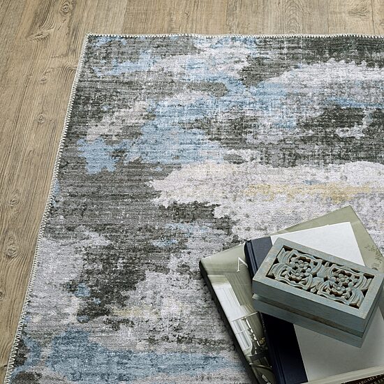 Covington Home Mirabelle Dappled Abstract Washable 2'X8' Indoor Rectangular Runner