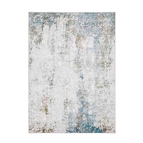 Covington Home Mirabelle Glacier Abstract Washable Indoor Rectangular Area Rug