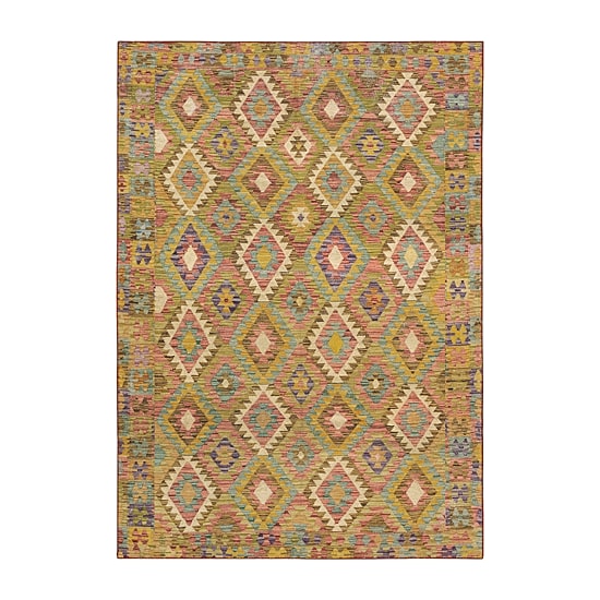 Covington Home Mirabelle Tribal Inspirations Geometric Washable Indoor Rectangular Area Rug