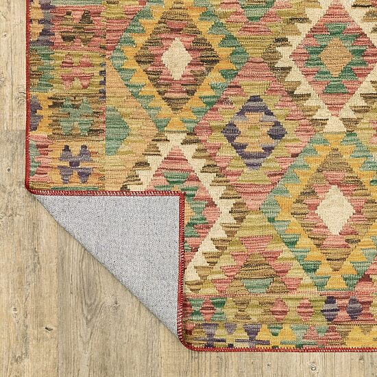 Covington Home Mirabelle Tribal Inspirations Geometric Washable 2'X8' Indoor Rectangular Runner