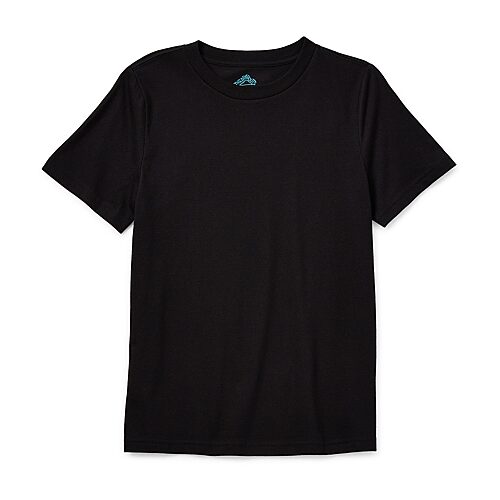 Thereabouts Little & Big Kid Boys Crew Neck Short Sleeve T-Shirt, Xx-small (4-5), Black