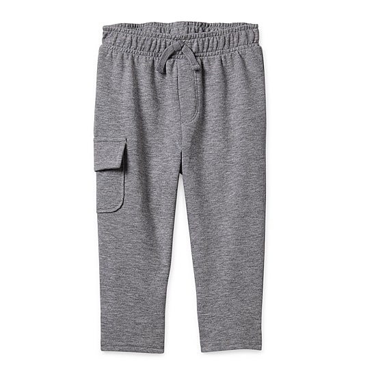 Okie Dokie Baby Boys Tapered Regular Fit French Terry Jogger Pant