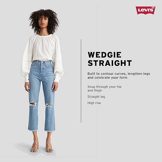 Levi's® Wedgie Straight Womens High Rise Straight Leg Jean