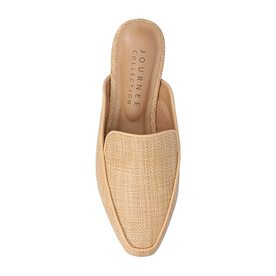 Journee Collection Akza Womens Square Closed Toe Mules