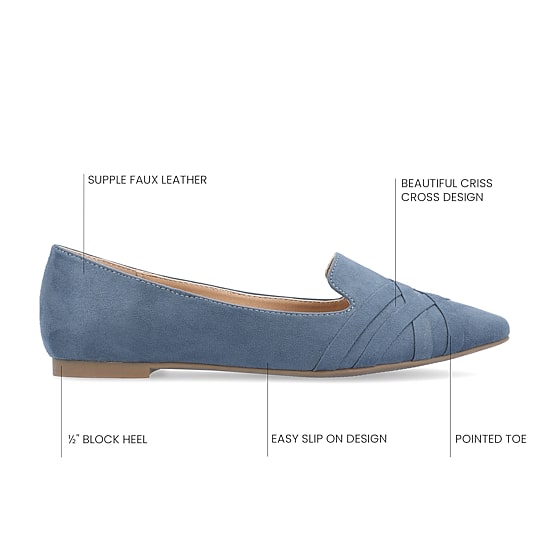 Journee Collection Mindee Womens Pointed Closed Toe Loafers
