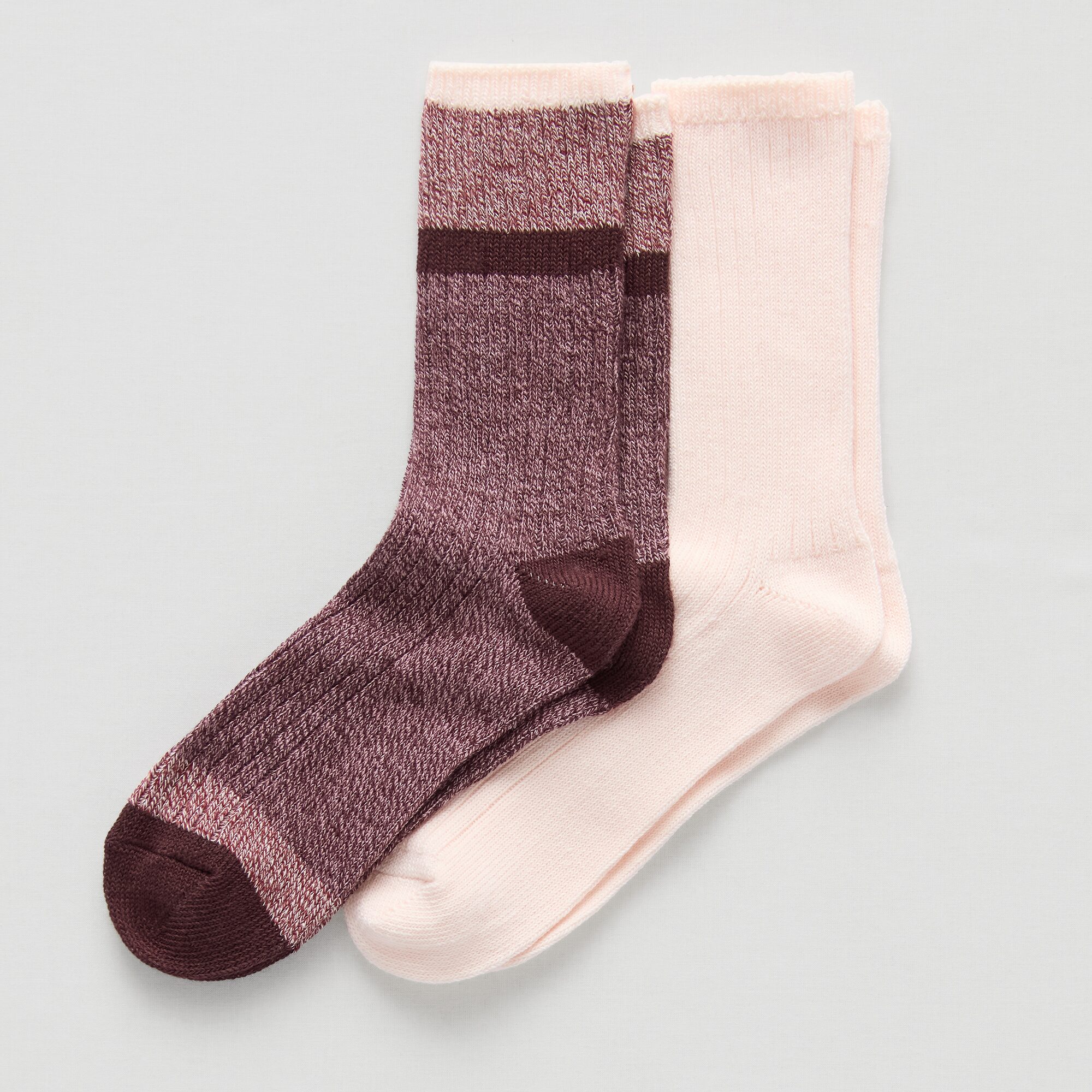 Mixit Womens 2 Pair Crew Socks