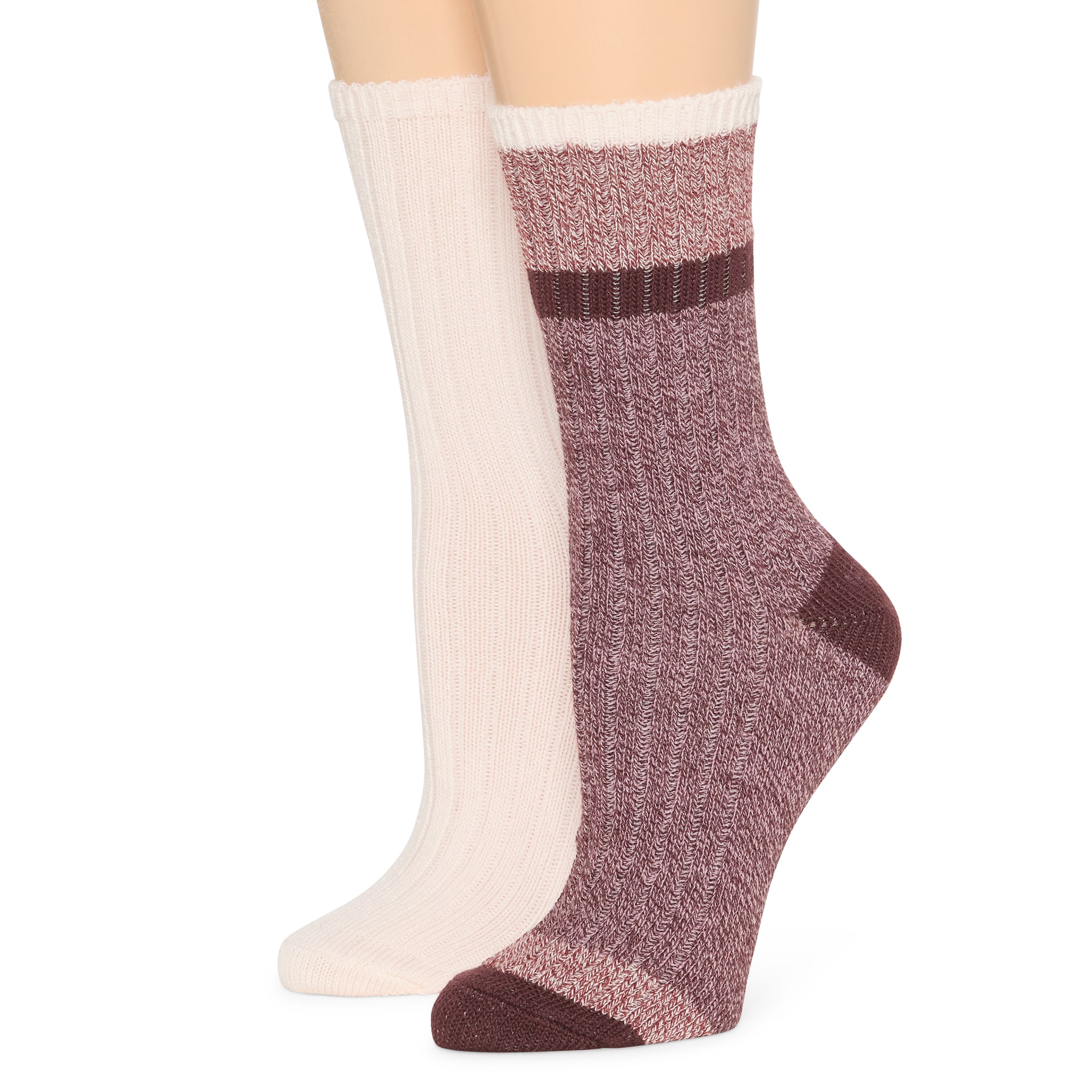 Mixit Womens 2 Pair Crew Socks