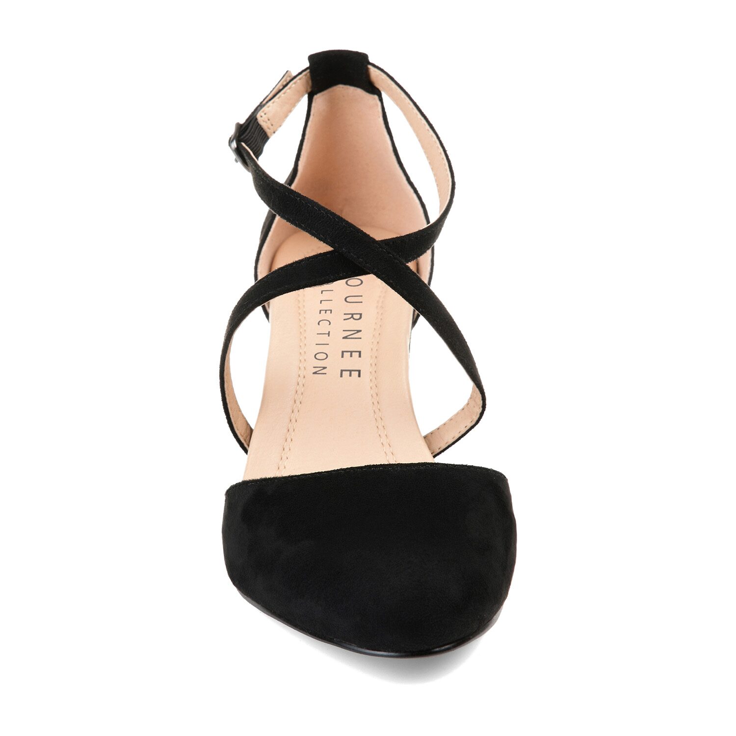 Journee Collection Foster Womens Pointed Closed Toe Block Heel Pumps