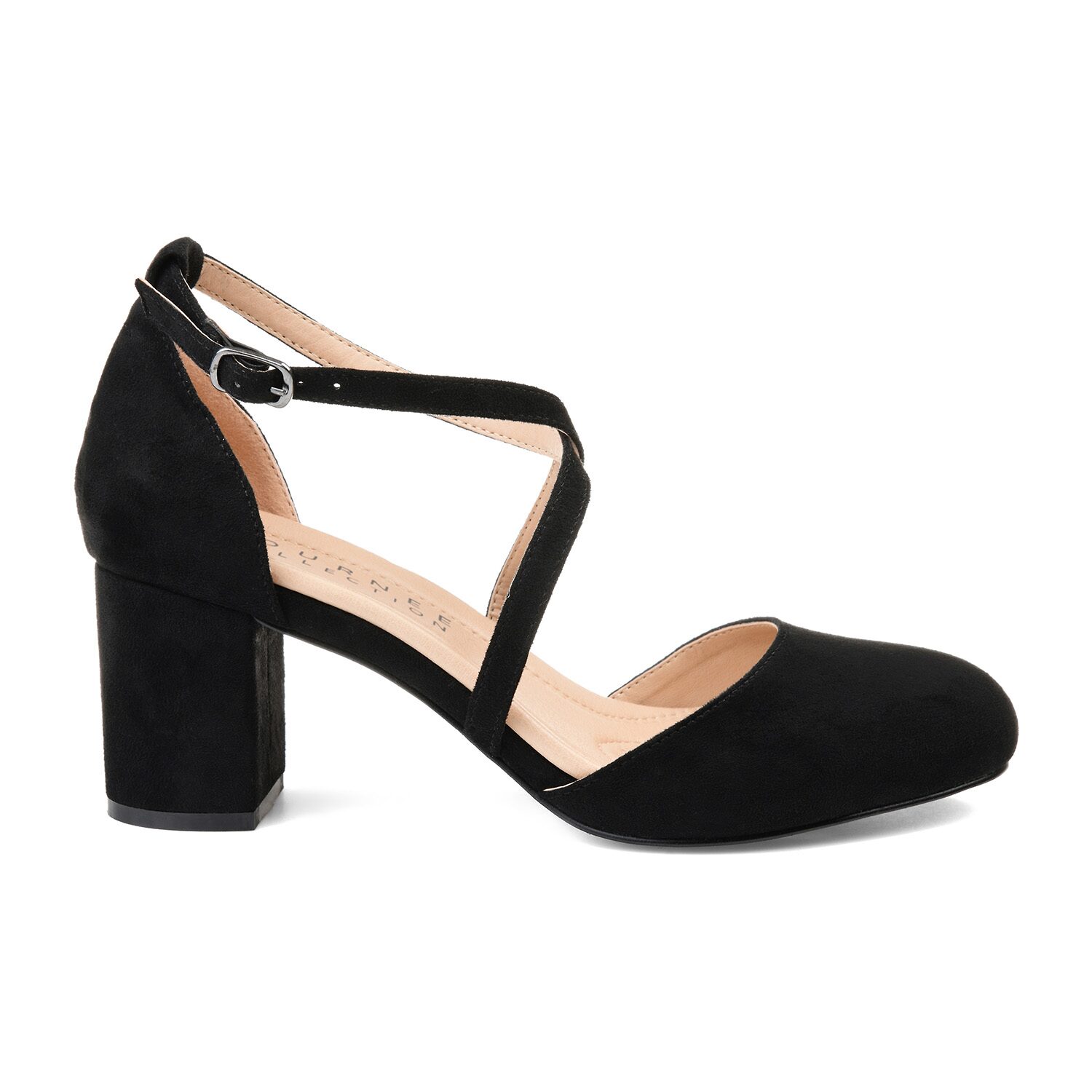 Journee Collection Foster Womens Pointed Closed Toe Block Heel Pumps