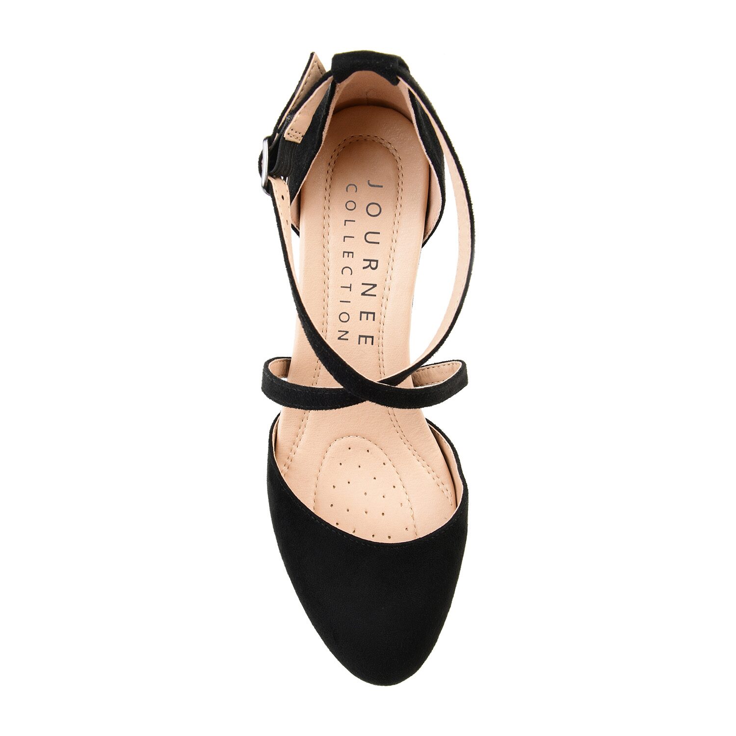 Journee Collection Foster Womens Pointed Closed Toe Block Heel Pumps