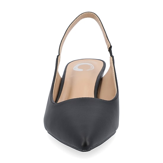 Journee Collection Paulina Womens Pointed Closed Toe Spool Heel Pumps