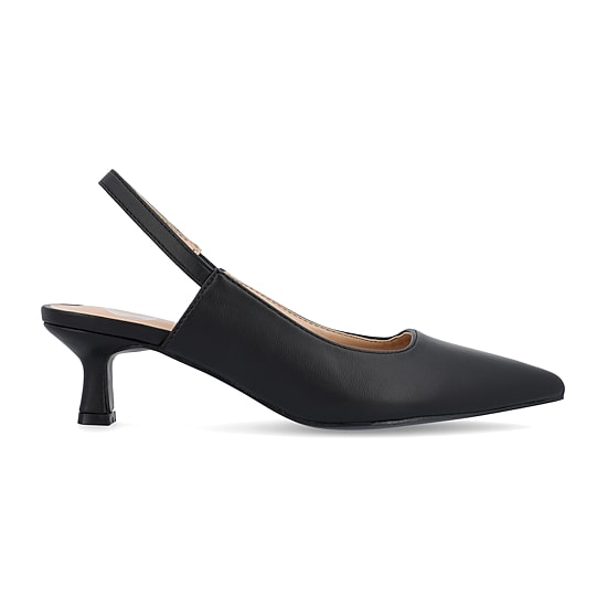 Journee Collection Paulina Womens Pointed Closed Toe Spool Heel Pumps