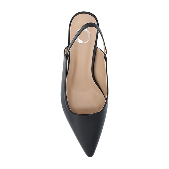 Journee Collection Paulina Womens Pointed Closed Toe Spool Heel Pumps