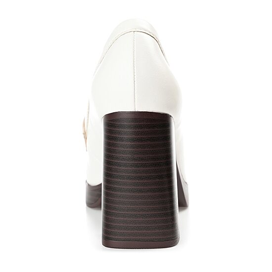 Journee Collection Ezzey-Wd Womens Square Closed Toe Stacked Heel Pumps