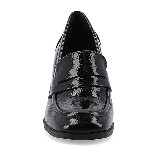 Journee Collection Malleah Womens Square Closed Toe Stacked Heel Pumps