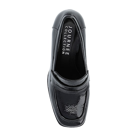 Journee Collection Malleah Womens Square Closed Toe Stacked Heel Pumps