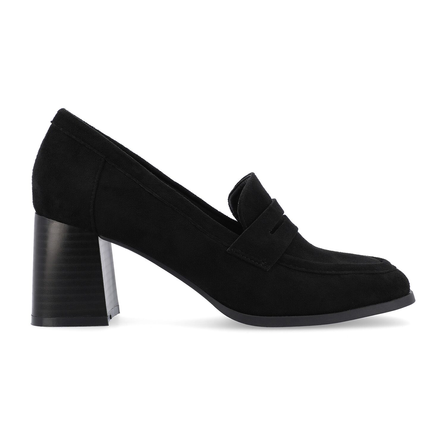 Journee Collection Malleah Womens Square Closed Toe Stacked Heel Pumps