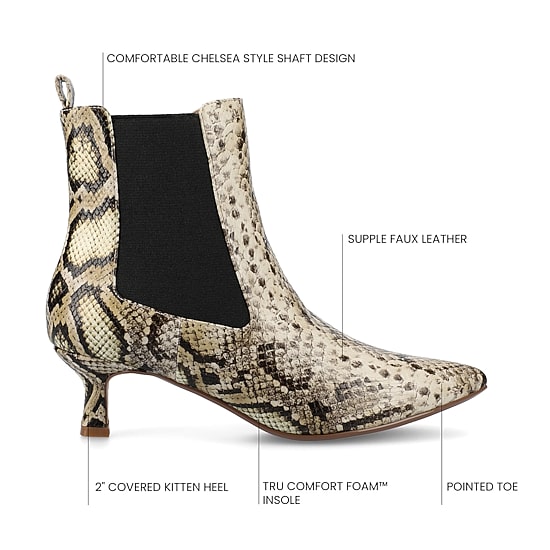 Journee Collection Womens Tenlee Kitten Heel Booties