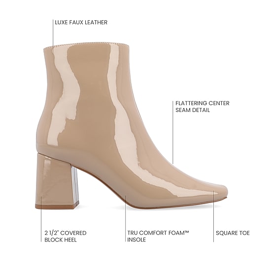 Journee Collection Womens Haylinn Block Heel Booties