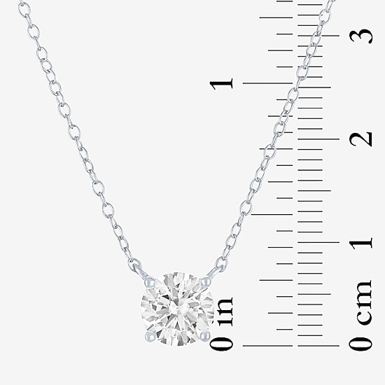 Yes, Please! Womens Lab Created White Sapphire Sterling Silver Round 2-pc. Jewelry Set