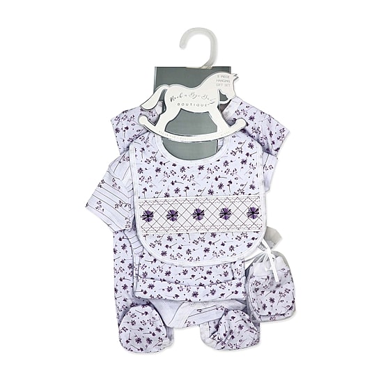 3 Stories Trading Company Baby Girls Knit 5-pc. Baby Clothing Set