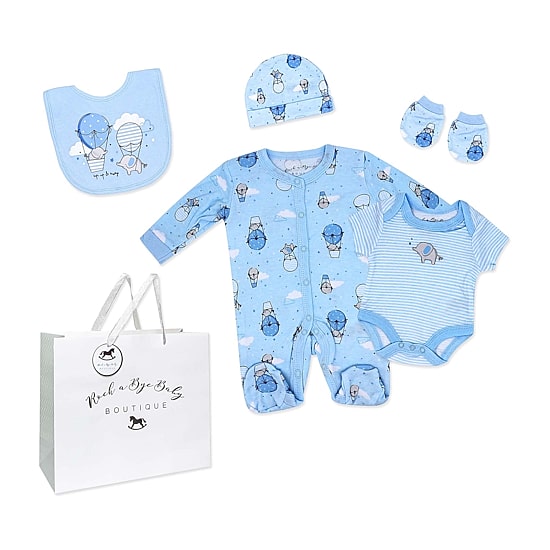 3 Stories Trading Company Baby Boys Knit 5-pc. Baby Clothing Set
