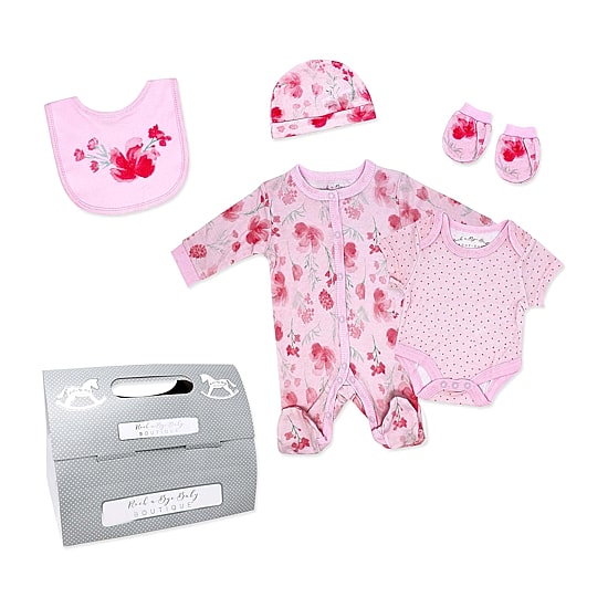 3 Stories Trading Company Baby Girls Knit 5-pc. Baby Clothing Set