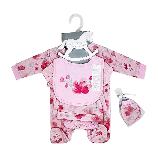 3 Stories Trading Company Baby Girls Knit 5-pc. Baby Clothing Set
