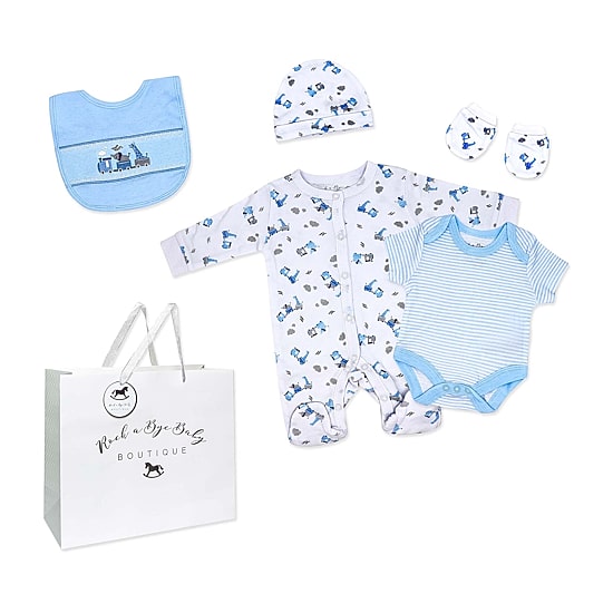 3 Stories Trading Company Baby Boys Knit 5-pc. Baby Clothing Set