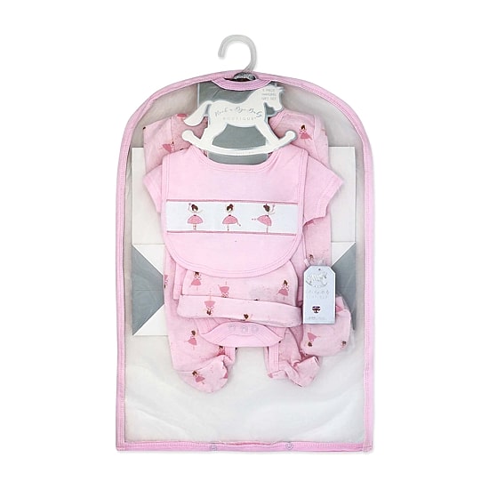3 Stories Trading Company Baby Girls Knit 5-pc. Baby Clothing Set