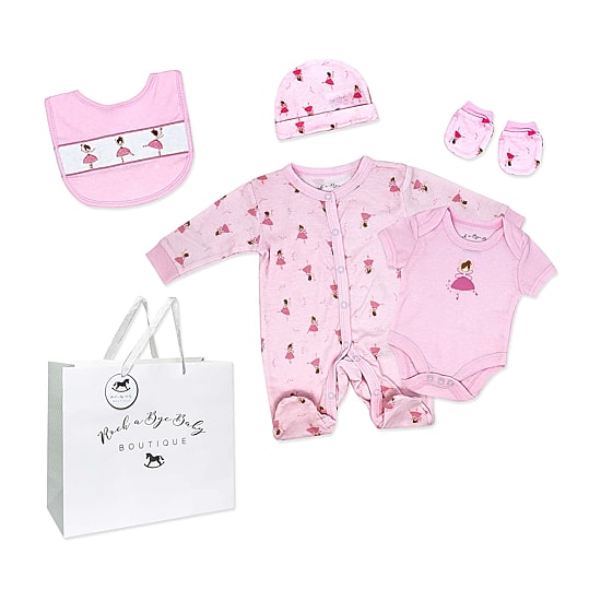 3 Stories Trading Company Baby Girls Knit 5-pc. Baby Clothing Set