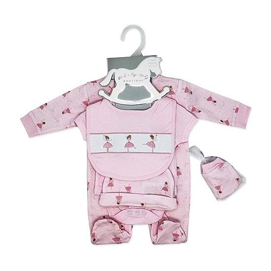 3 Stories Trading Company Baby Girls Knit 5-pc. Baby Clothing Set