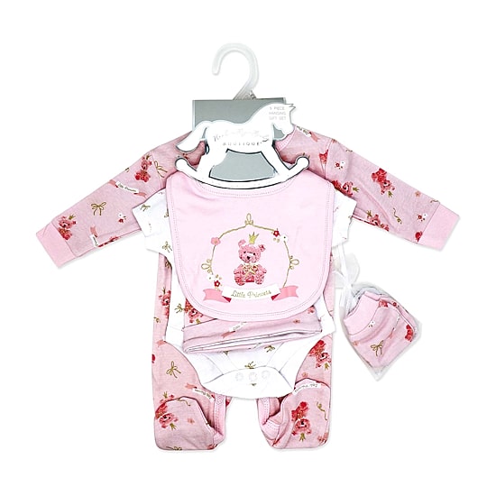 3 Stories Trading Company Baby Girls Knit 5-pc. Baby Clothing Set
