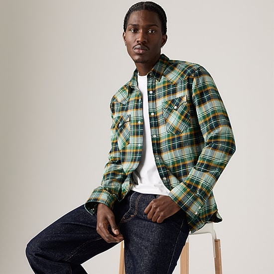 Levi's® Mens Long Sleeve Western Shirt