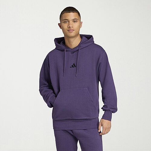 adidas Feel Cozy Mens Long Sleeve Fleece Active Hoodie, X-large, Purple