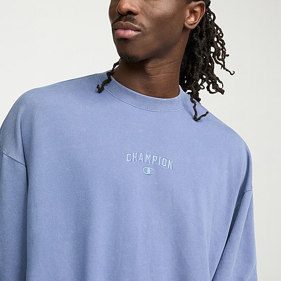 Champion French Terry Mens Crew Neck Long Sleeve Sweatshirt