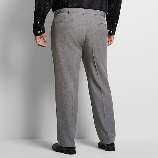 Van Heusen Everyday Defense Mens Straight Fit Big and Tall Dress Flat Front Pant